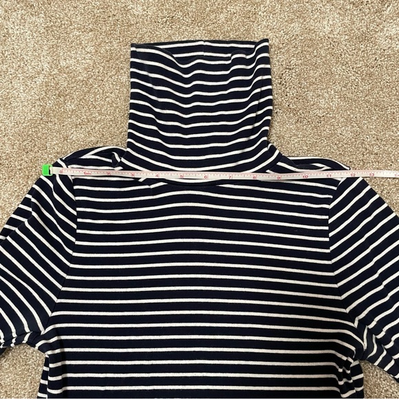 J. Crew Turtleneck Striped Cotton Sweater - Picture 8 of 11